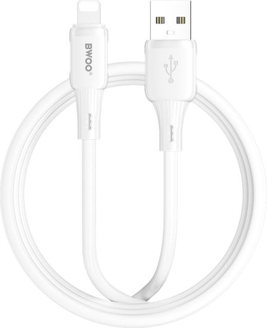 BWOO X329L Daten- und Ladekabel USB-A auf Lightning, 15W, 1m, Weiß - Bild 1