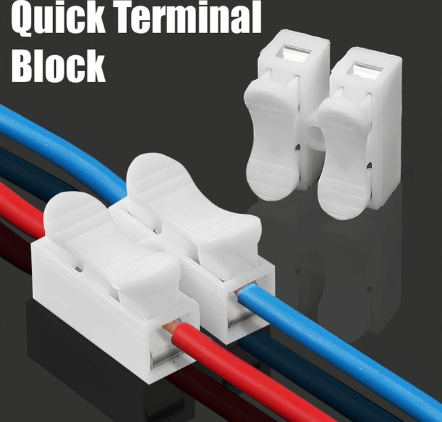 eoopee Universal Push-On Terminal Block Schnellverdrahtungsstecker für Haushaltsgeräte in Weiß - Bild 1