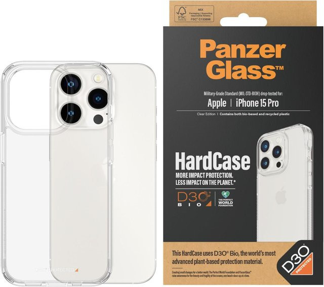 PanzerGlass HardCase für iPhone 15 Pro in Transparent - Bild 1