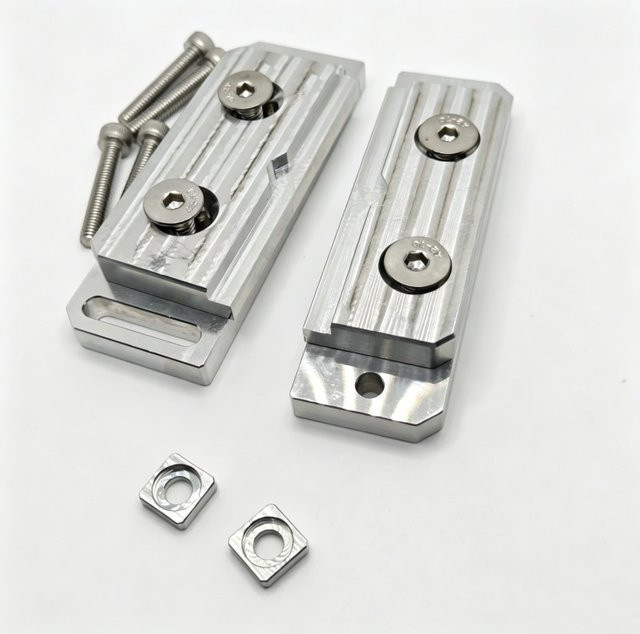 Funssor CNC-Modular-Schraubstocksystem Hardware-Kit aus Aluminiumlegierung in Silber für Makera/Milo CNC - Bild 1