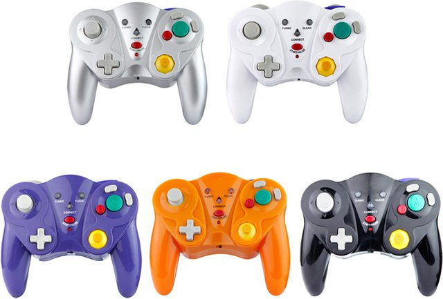 Nintendo 2,4G Wireless-Gamepad in Purple für Gamecube und Wii U Host - Bild 1