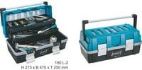 Hazet Kunststoff-Werkzeugkasten 190L-2 Schwarz-Blau - Bild 1