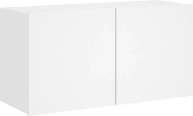 vidaXL TV-Wandschrank in Weiß, B/T/H: 80 x 30 x 41 cm - Bild 1