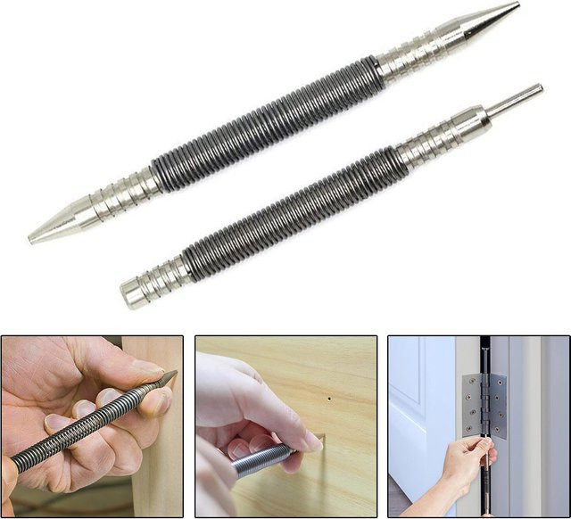 DAZZLEEX 2-teiliges Dual-Head-Federnagel-Set mit 3500 PSI, Scharnierstift-Nagelentferner zur einfachen Stanzung von Türscharnierstiften - Bild 1