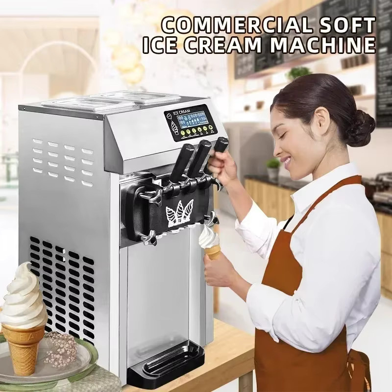VEVOR Kommerzielle Eismaschine A126 Soft Serve Machine aus Edelstahl in Silber - Bild 2