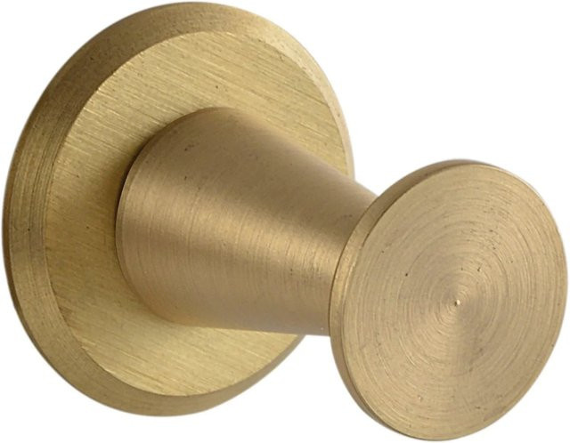 Simausrom Mantelhaken Medellot Platte in Messing Matt Lackiert, Durchmesser: 30 mm, Tiefe: 33 mm - Bild 1