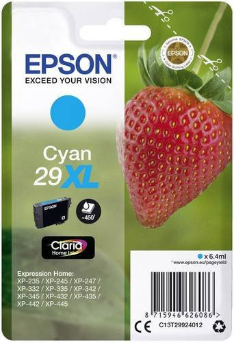 Epson Original Tintenpatrone 29XL Cyan C13T29924012 - Bild 1