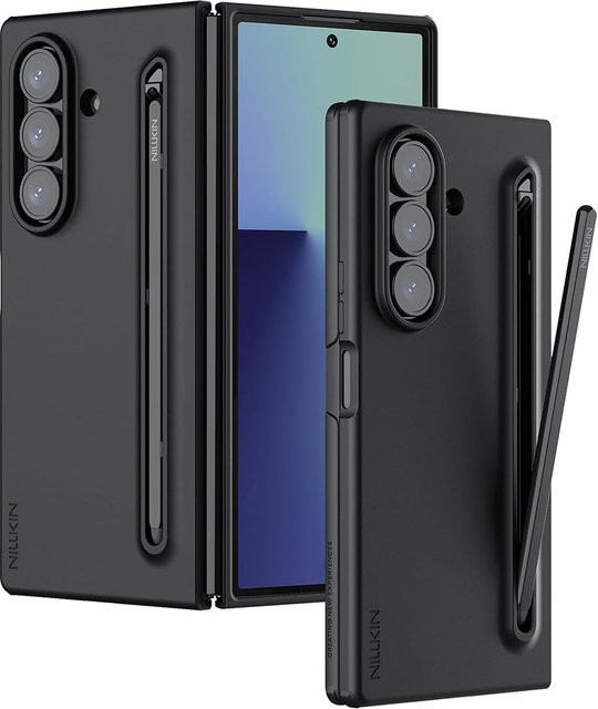 Nillkin Flex Pure Schutzhülle für Samsung Galaxy Z Fold7 F966 mit S-Pen-Halter, Schwarz - Bild 1