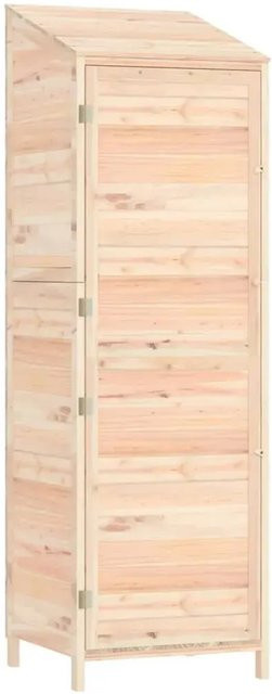 vidaXL Geräteschuppen aus Massivholz Tanne in Braun und Beige, B/T/H: 55 x 52 x 174,5 cm - Bild 1