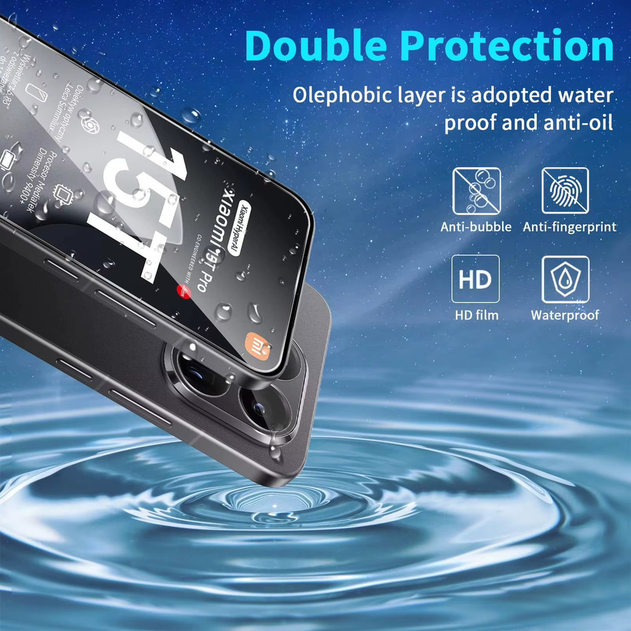 8K Ultra HD Panzerglas Display Schutzfolie für Xiaomi Mi 15T Pro 14T 13T 12T 11T Pro 14 13 Mi 12 11 Lite, transparent - Bild 3