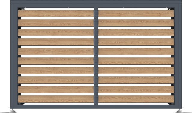 Westmann Wärmepumpenverkleidung Boxa M in Anthrazit und Holzoptik, B/H/T: 140 x 97 x 56 cm - Bild 1