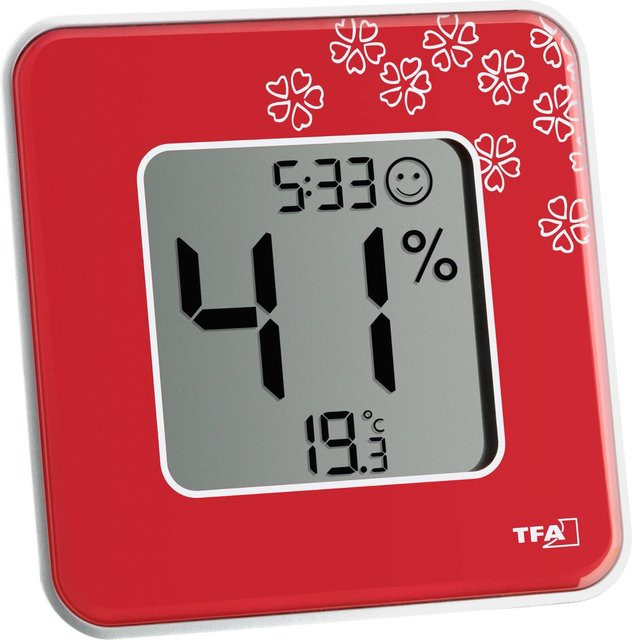 TFA Digitales Thermo-Hygrometer Style in Rot - Bild 1