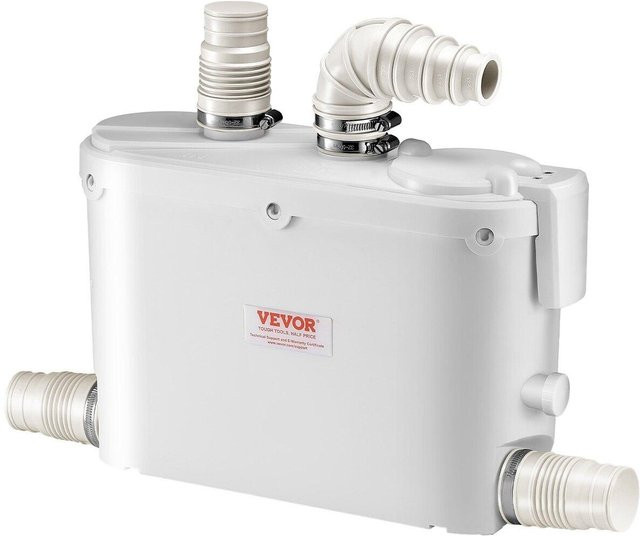 Buying Solutions MB Zerkleinerer Pumpe mit 500W Leistung, 29 GPM Durchfluss und 26 ft Förderhöhe in Weiß - Bild 1