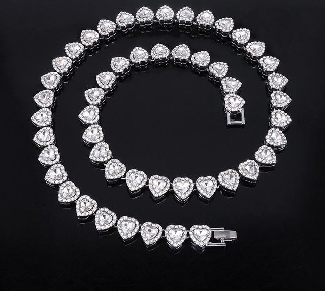 Lucky Star Jewelry Halskette, Edelstahl, Herzform, Diamant, Zirkonia, Damen - Bild 1