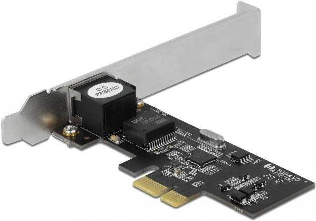 Delock Netzwerkadapter PCIe 2,5GBase-T Ethernet LAN Karte in Schwarz - Bild 1