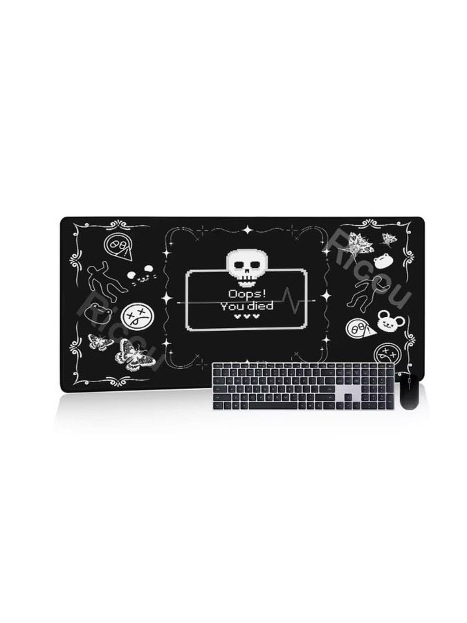 Riccu Gaming-Mauspad E-Sports Skull in Schwarz - Bild 5