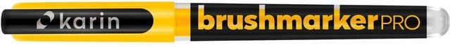 Karin Brushmarker PRO Neon Canary 0220 Brushmarker mit Nylonspitze in Gelb - Bild 1