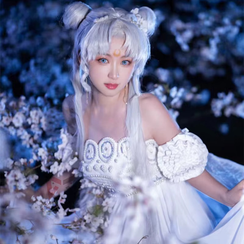 ManManGuGu Prinzessin Cosplay-Kostüm, weißes Mondkleid, Set - Bild 2