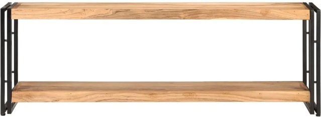 vidaXL TV-Schrank Modell 4 aus Akazienholz und Eisen in Braun im industriellen Look B/T/H: 120 x 30 x 40 cm - Bild 1