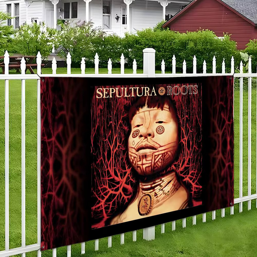 Sepultura Heavy Rock Band Flagge als dekorativer Wandbehang und Wandteppich für Outdoor und Indoor - Bild 3