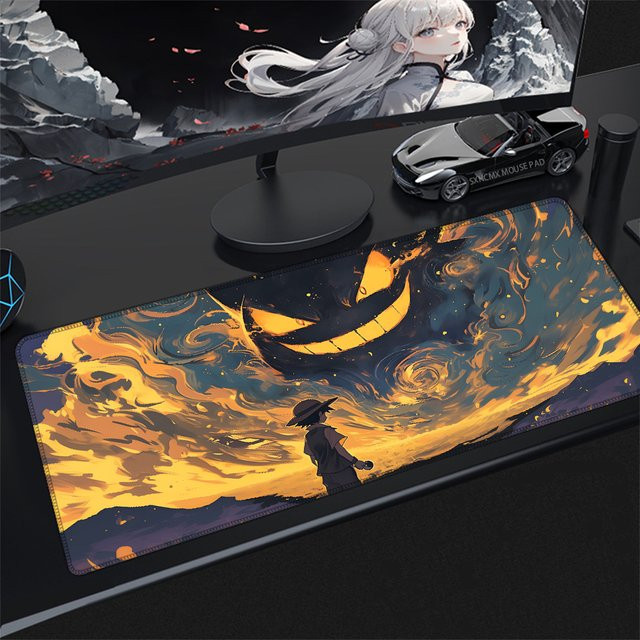 Bandai Gengar P-Pokemon Mauspad, große und erweiterte Gaming-Tastaturmatte in Multicolour mit rutschfester Basis für E-Sport-Gamer - Bild 1