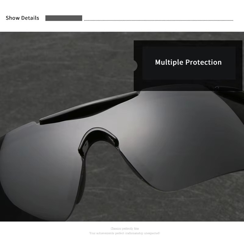 Riderace Sportsonnenbrille, Vollrand, Kunststoff, Mehrfarbig - Bild 2