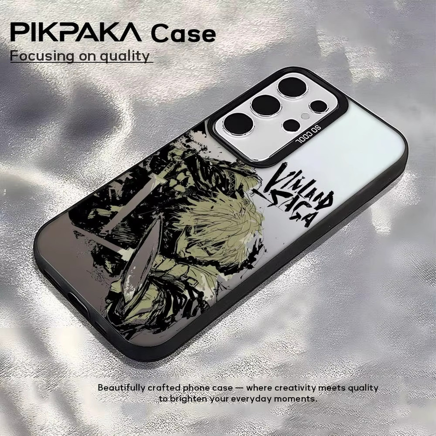 V-Vinland S-Saga M-Manga Silikon Handyhülle für Samsung Galaxy S25 Edge S24 S23 S22 S21 S20 Ultra in Bunt und Silber - Bild 2