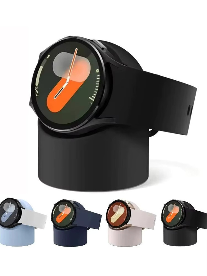 KAFNHCKA Silikon-Ladestation für Samsung Galaxy Watch 4, 5 und Pro in Grau - Bild 3