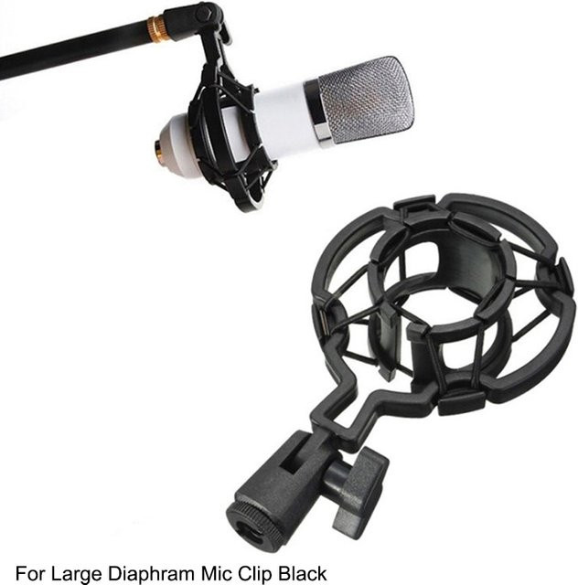 JETTING Professionelle Shock Mount Mikrofonhalterung für Kondensatormikrofone mit großer Membran in Schwarz - Bild 1