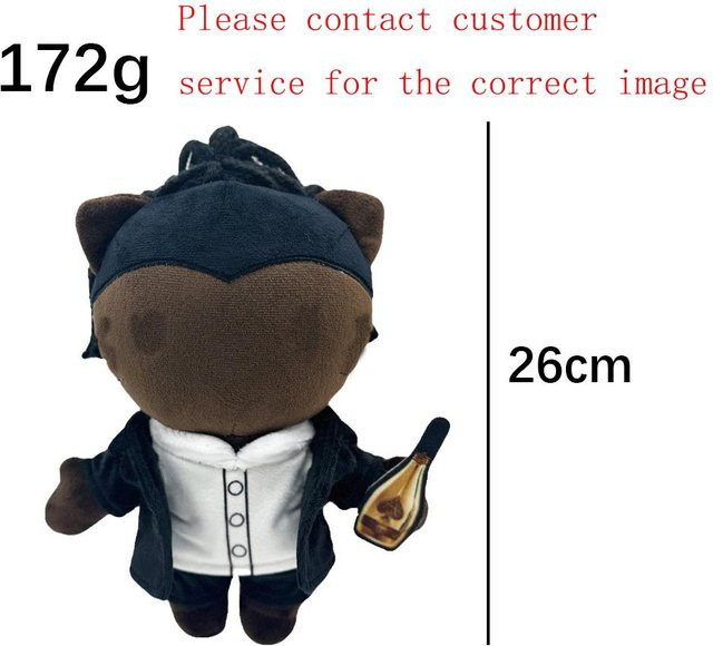 Yiran Health & Beauty Tupac Plüschpuppe, 25 cm, ab 1 Jahr - Bild 1