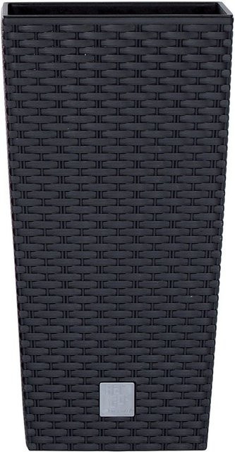 PROSPERPLAST Blumentopf Rato Square in Anthrazit, quadratisch, B: 29 cm, H: 55 cm, T: 29 cm - Bild 1