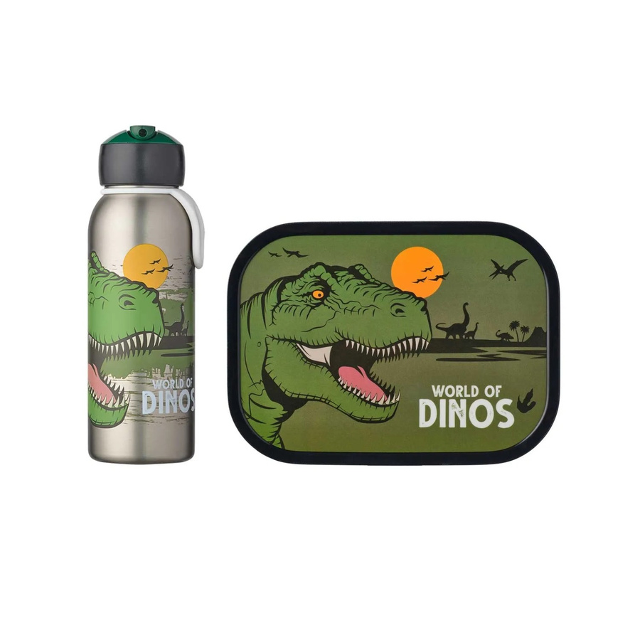 Mepal Campus Lunchset 2-teilig aus Thermoflasche und Brotdose Dino World in Multicolour - Bild 2