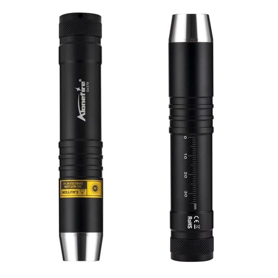 Alonefire 3-in-1 UV-LED-Taschenlampe mit 365 nm Wellenlänge, USB wiederaufladbar, Weiß und Gelb, zur Untersuchung von Schmuck, Jade, Haustierflecken und Erz - Bild 3