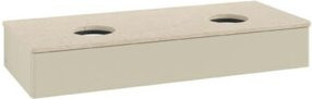 V&B Waschtischunterschrank Antao ohne Frontstruktur in Grau lackiert, B/T/H: 120 x 50 x 19 cm - Bild 1