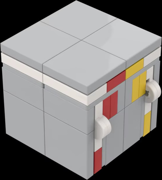 Foam Rain Mini Bricks Unendlichkeit Cube Stress Relief Spielzeug aus Kunststoff, 64 Stück, Mehrfarbig - Bild 1