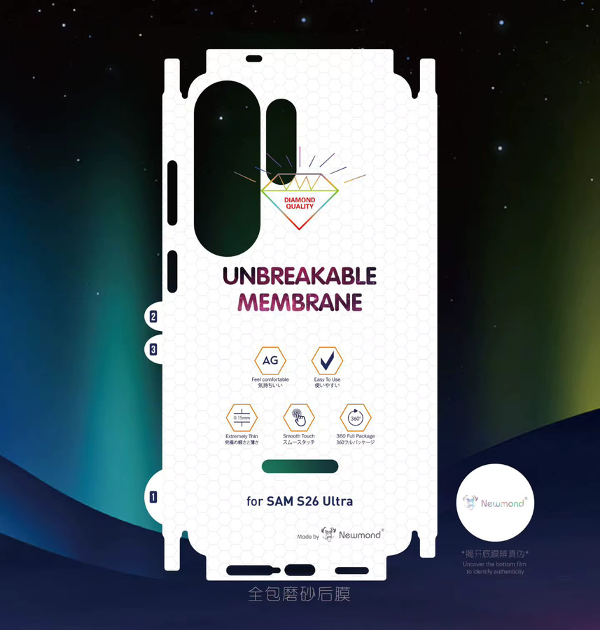HD Matt Hydrogel-Displayschutz für Samsung Galaxy S26 Ultra, S25 und S24, unzerbrechliche weiche Membran-Folie, transparent - Bild 3