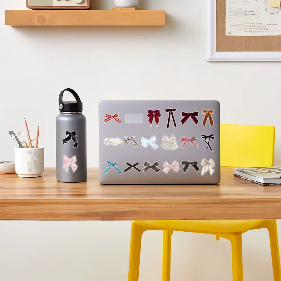 50 Stück Bownet Aufkleber in Multicolour für Telefon, Sammelalbum und Koffer, wasserfeste DIY Sticker für kreative Geschenke - Bild 2