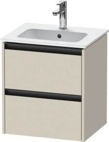 Duravit Waschtischunterschrank Ketho.2 in Tau matt mit 2 Schubladen, wandhängend, B/T/H: 51 x 42 x 54,9 cm - Bild 1