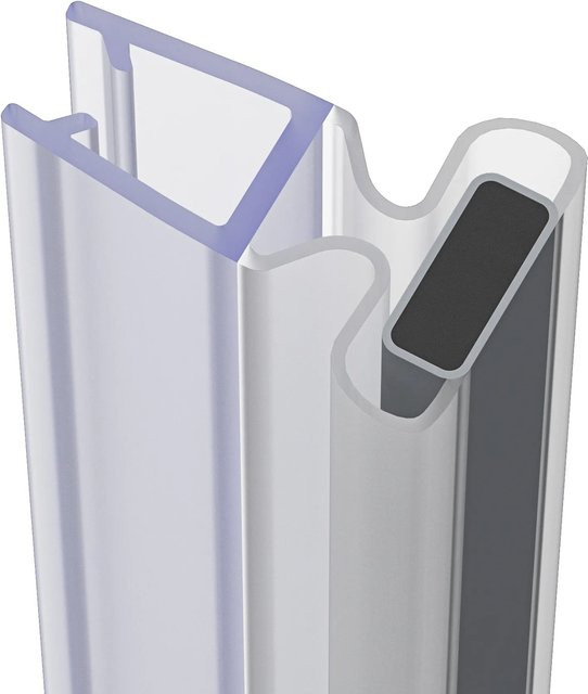 baliv Magnetische Dichtung Flach für Glasduschen, Glasstärke 4 mm, Hellgrau - Bild 1