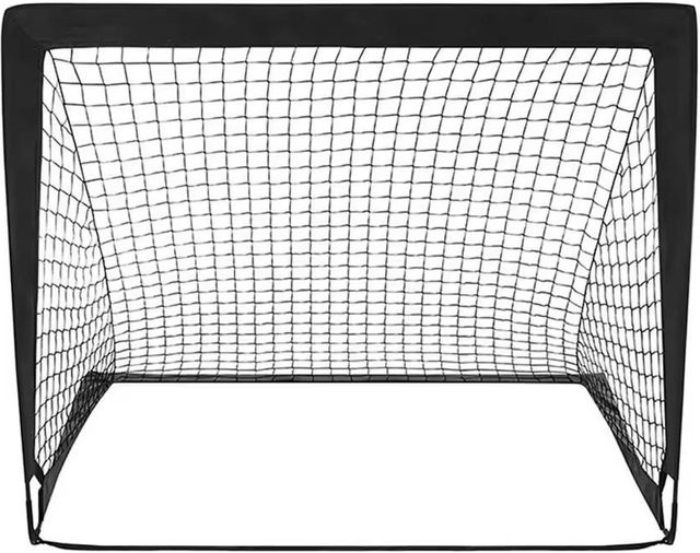 Tragbare Fußballtore, Faltbare Mobile Trainings-Fußballtore, Schwarz - Bild 1