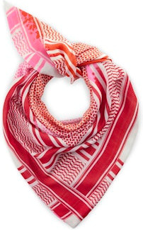 Codello Dreieckstuch Pali Rot, Recycled Polyester, 118x118x178 cm - Bild 1