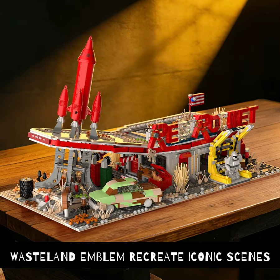 BALODY Rotes Raketen-Restaurant Reparaturstation, Baustein-Spielzeugset, 2447 Teile - Bild 2