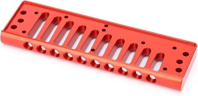 HOHNER Mundharmonika-Kanzelle aus Aluminiumlegierung für 10-Loch Blues-Mundharmonikas in Rot - Bild 1