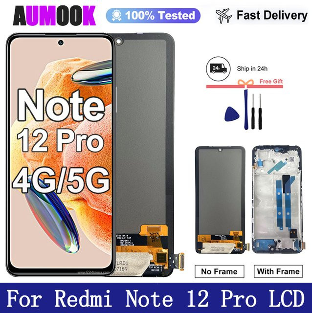 Xiaomi Redmi Note 12 Pro 4G LCD-Display-Touchscreen-Digitizer Ersatzteil in Schwarz - Bild 1