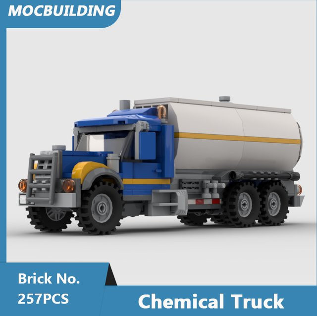 MOCBUILDING Chemikalien-LKW-Modell, Bausteine, 257 Teile - Bild 1