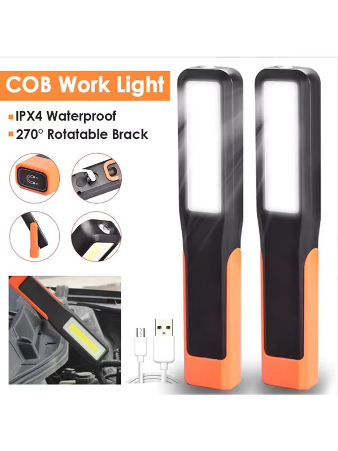 Heinast COB-Arbeitslampe mit LED, magnetisch, wiederaufladbar, schwarz - Bild 7