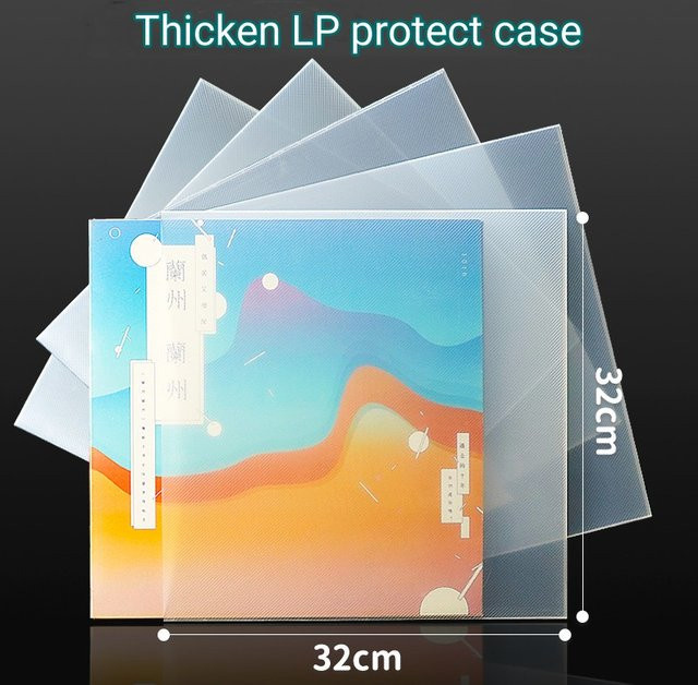 MayRecords Robuste LP Vinyl Schutzhüllen für 12 Zoll Schallplatten, Transparent - Bild 1