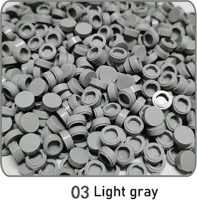 Fliese 1x1 Rund DIY Bausteine Ziegel, 1000-teiliges Set, ab 14 Jahre - Bild 1