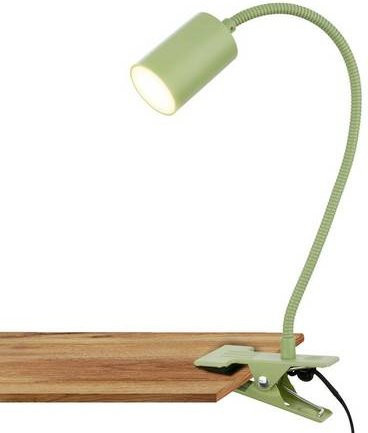 Briloner LED-Klemmleuchte FLEKS in Grün mit Kabelschalter und verstellbarem Schwenkarm - Bild 1