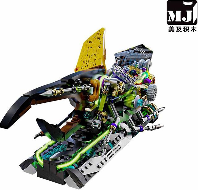 MJ BLOCK Technische Mechanische Bausteine Käfer, Modell, mit Lichtern - Bild 1